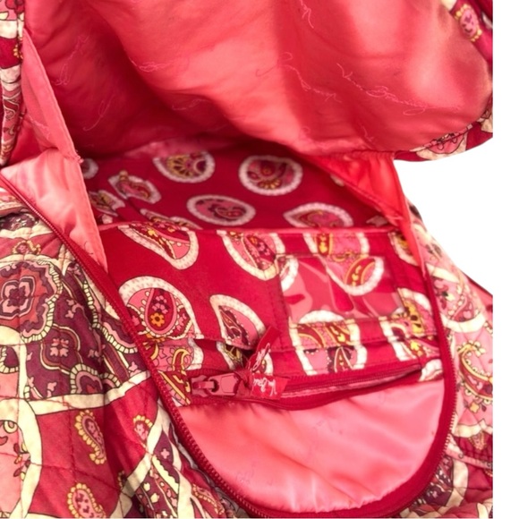 Vera Bradley Vintage Rosie Posies Campus Laptop Backpack Retired Quilted main image 10